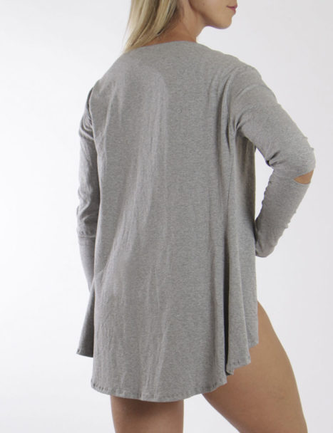 Cardigan Cinza Mescla