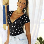 Body Feminino Manguinha Estampa Coração