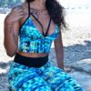 TOP CROPPED STRAPPY VERDE COM BOJO REMOVÍVEL- TIE DYE COLLECTION 2